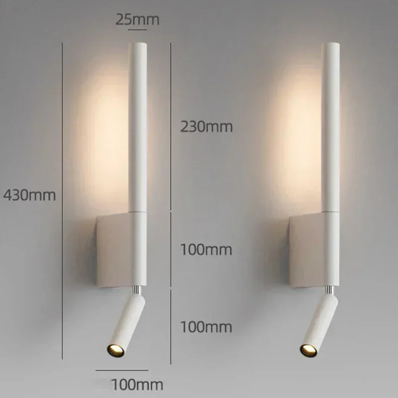 WonderNest Gold Left Wall Sconce 3-Color LED