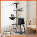 Large Multi-Nível Gato Tree com Aconchegante Beds Gato House Sisal...