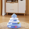 Brinquedos para animais de estimação: bola de três camadas para gatos, plataforma giratória para gatos em formato de polvo, brinquedo para provocar gatos para aliviar o tédio, jogo divertido de quebra-cabeça, suprimentos para animais de estimação