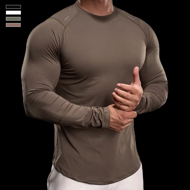 Camiseta Masculina Manga Longa para o Inverno — Aquecimento e Estilo