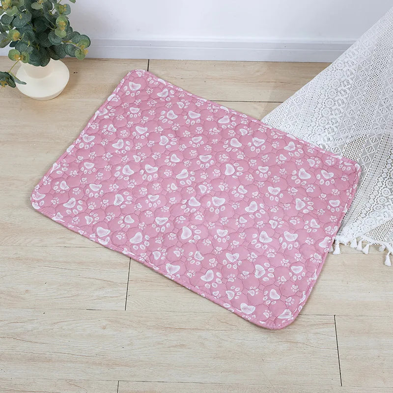 Washable Pet Pee Pad Pet Diaper Mat Reusable Mats For Dogs Dog Bed Urine Washable Dog Training Pad Four Seasons Pet Mat Cover