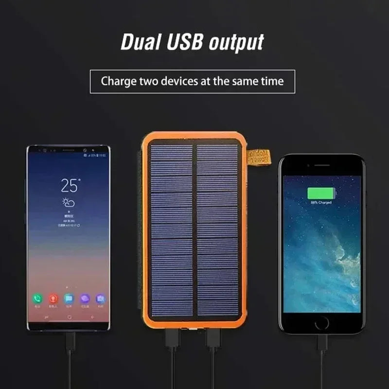Lenovo Carregador Portátil Solar LED 200000mAh