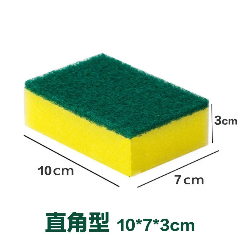 10/5/1Pc Kitchen Dishwashing Sponge Soft Absorbent Clean Rub Pot Rust Scouring Pad Removing Kits Household Cleaning Brush Sponge