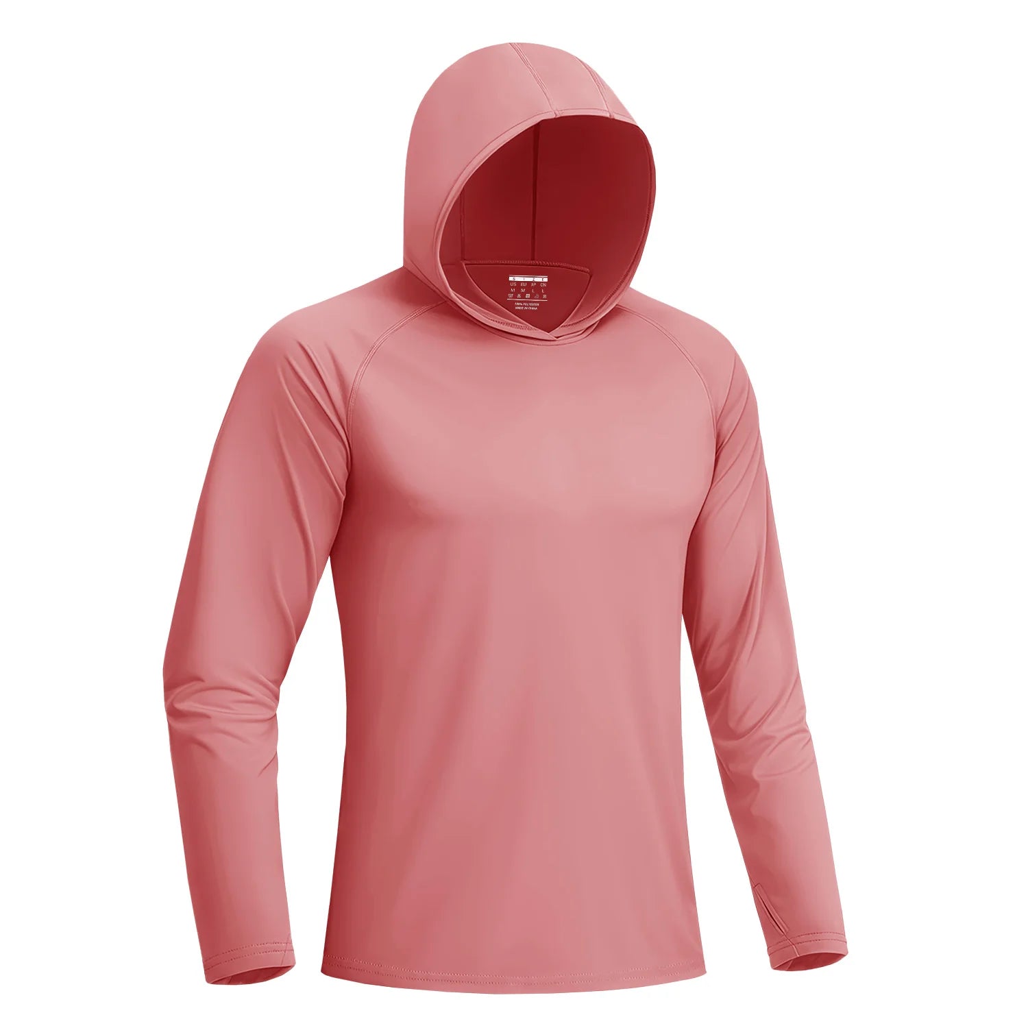 Camiseta Masculina com Capuz — Proteção Solar UPF 50+, Manga Longa e Secagem Rápida