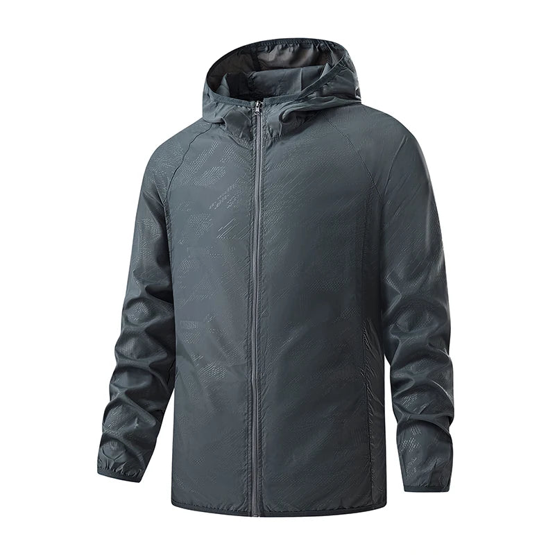 JNLN Jaquetas Unissex para Caminhada Impermeável Proteção Solar Corta-Vento Masculino Feminino Acampamento Escalada Ao Ar Livre Capa de Chuva Roupas Portáteis