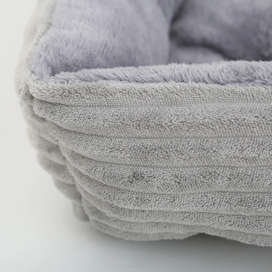Cama para Cães e Gatos, Quadrada, Pelúcia, Canil, Sofá-Cama para Cães de Porte Médio e Pequeno, Almofada Calmante para Pets, Casa, Artigos para Animais de Estimação, Inverno