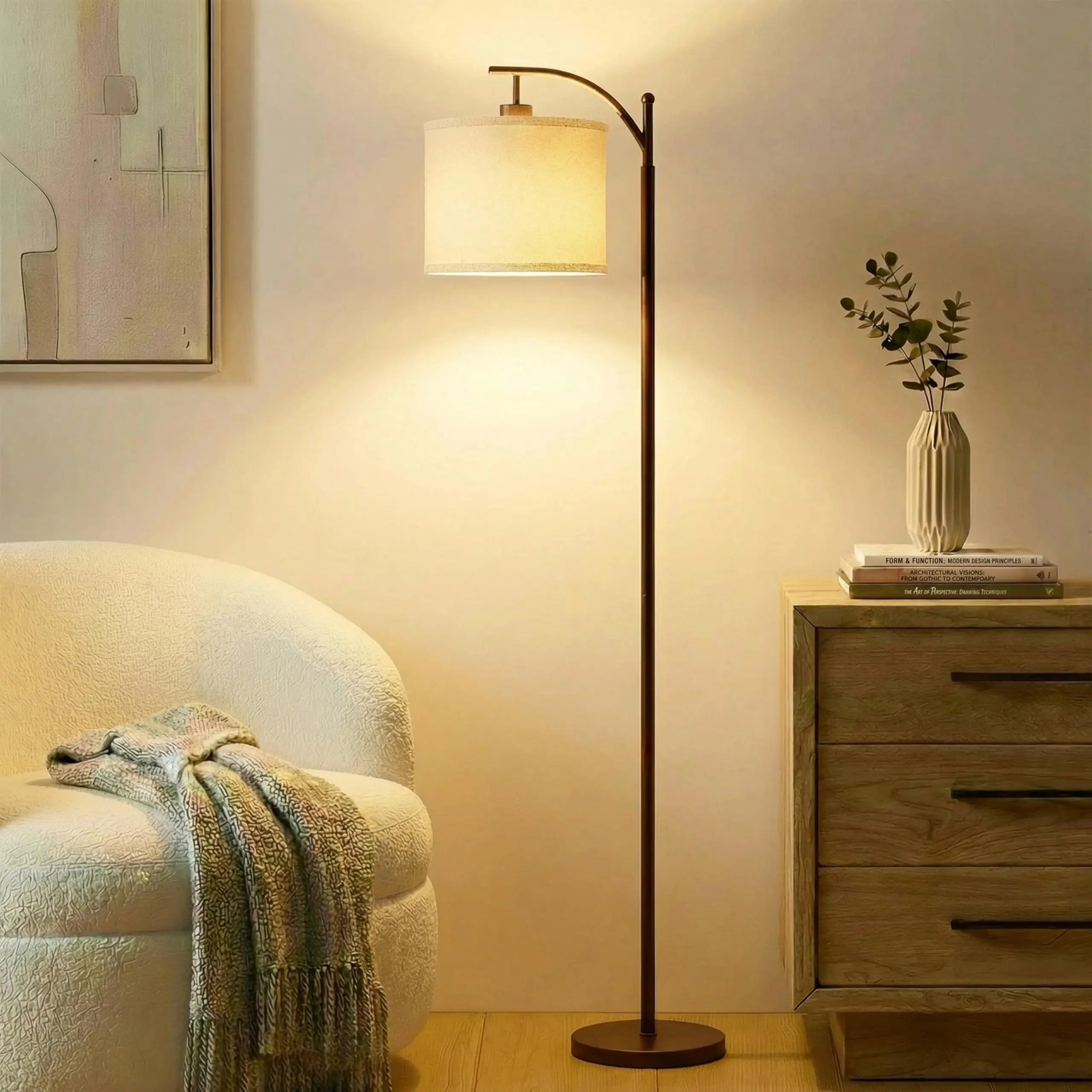 WonderNest Modern LED Wall Light 350° Rotatable Switch