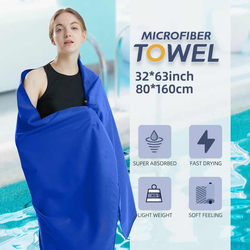 Toalha de Praia Grande — Absorção Rápida e Design Moderno