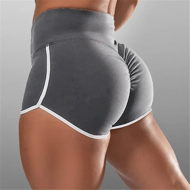 Shorts femininos de verão para esportes, fitness, academia, shorts skinny justos, shorts casuais de ioga, shorts de cintura baixa elásticos, roupa de ginástica
