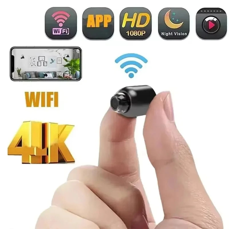Mini Camera 1080P - Clear Night - Vision Lightweight Portable