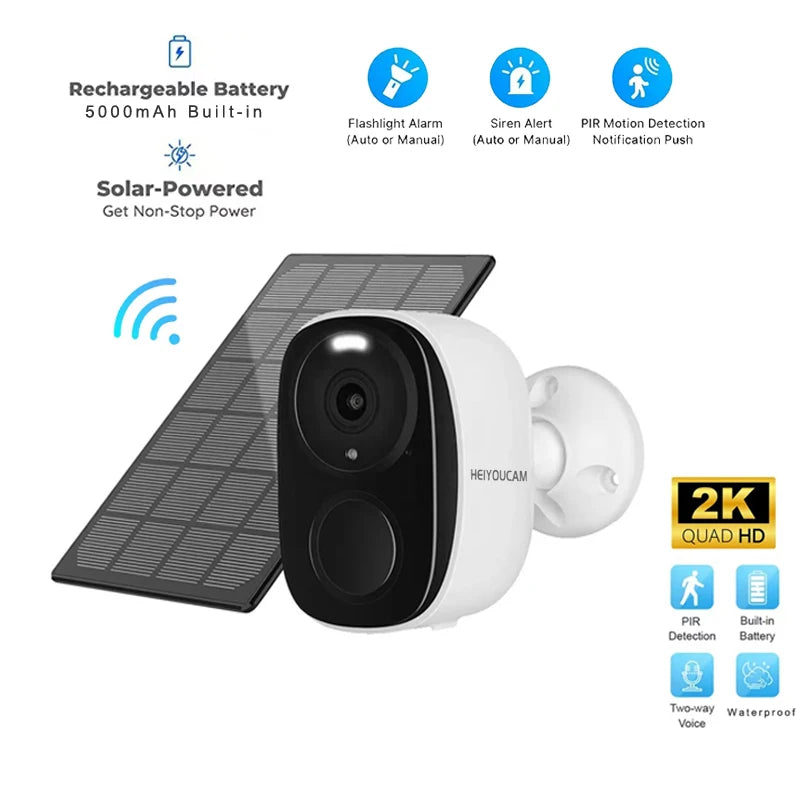 Security Cameras Wireless - Outdoor, 2K - 3MP Battery Powered