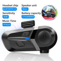 Bluetooth 5.3 sem fio Motorcycle Helmet Headset Hands-free Call...