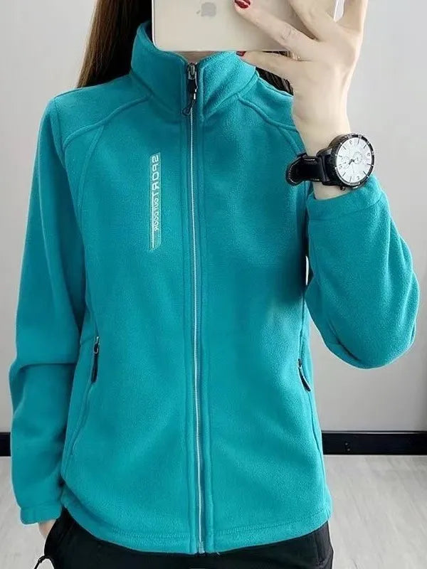 2024 Outono Inverno Casaco Feminino de Lã Engrossado para Exteriores Gola Alta Cardigã de Moletom Pelúcia Macia Quente Roupa Superior 1 - 3xl【 62.5-70kg 】 Vermelho