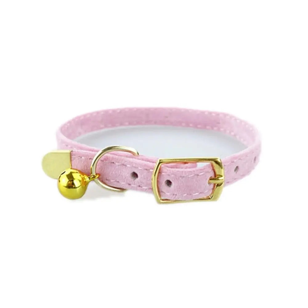 Cute Flocked Cloth Cat Collars Adjustable with Or Without a Bell Cat Tie Durable Pet Supplies Cat Dog