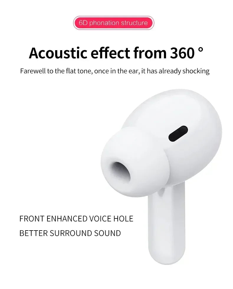 Fone de Ouvido Bluetooth TWS Air Pro Sem Fio Cancelamento de Ruído Fone de Ouvido Bluetooth Touch Control
