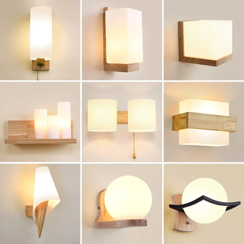 WonderNest Wood Wall Lamp White LED 12W