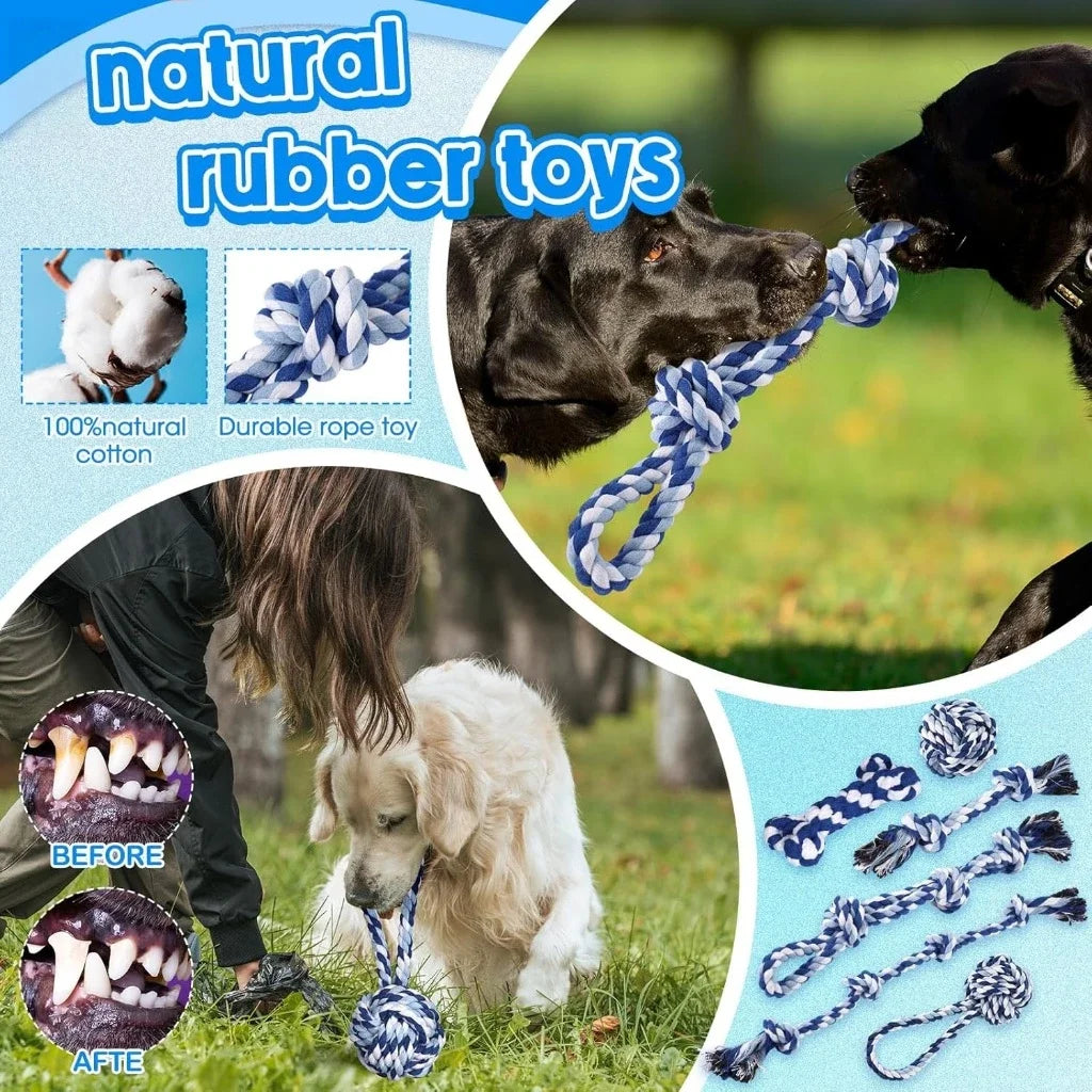 10 Toys Kit Puppy Anti-stress Pet Ranger Teeth Cub Teeth Cleaning Mouth