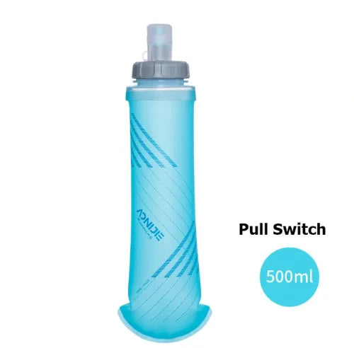 AONIJIE 250ML 600ML Foldable Silicone Soft Flask Water Bottle for Outdoor Sport Traveling Running Kettle Hydration Pack Bag Vest