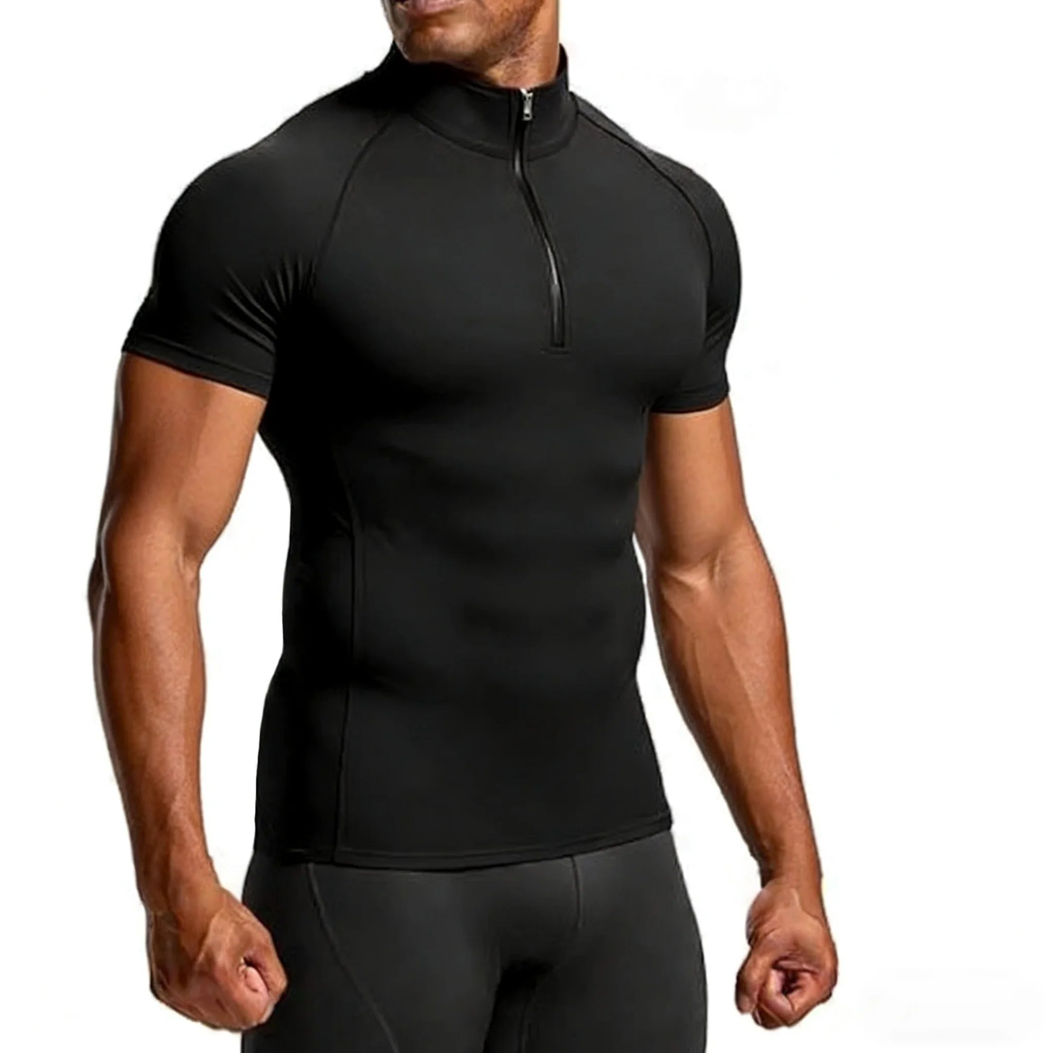 Camiseta de Compressão Masculina Esportiva de Verão Tops Tee Treino Roupa Esportiva de Academia Fitness Jersey Apertada Camiseta de Corrida Masculina