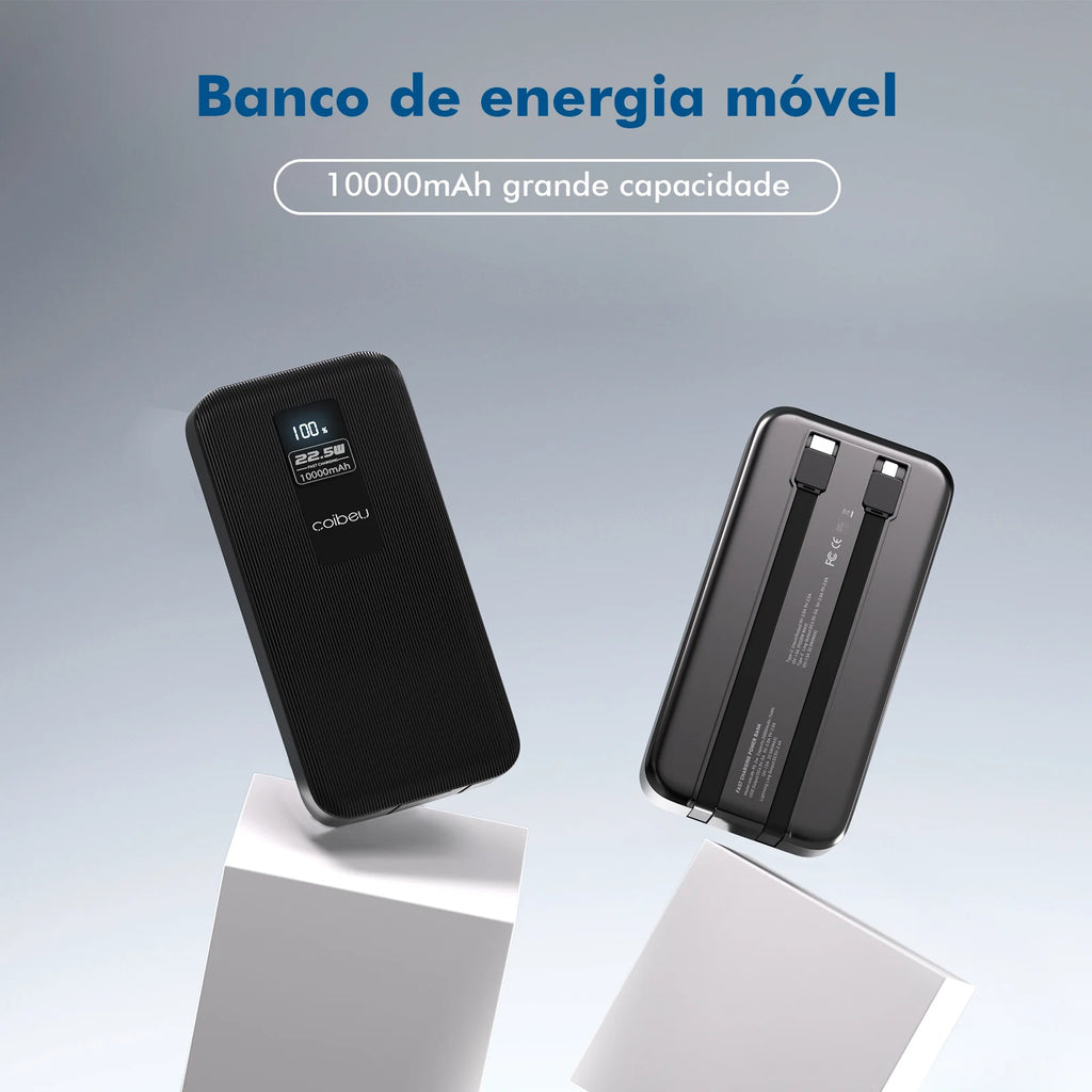 Power Bank Bateria Portátil 10000mAh 23W