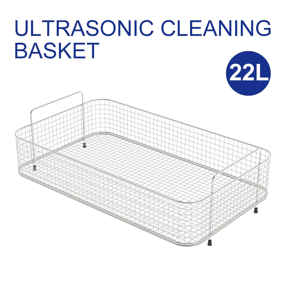 Granbo SUS304 Cleaning Basket 1-30L Capacity Ultrasonic Cleaner Baskets Vegetable Washing Basket