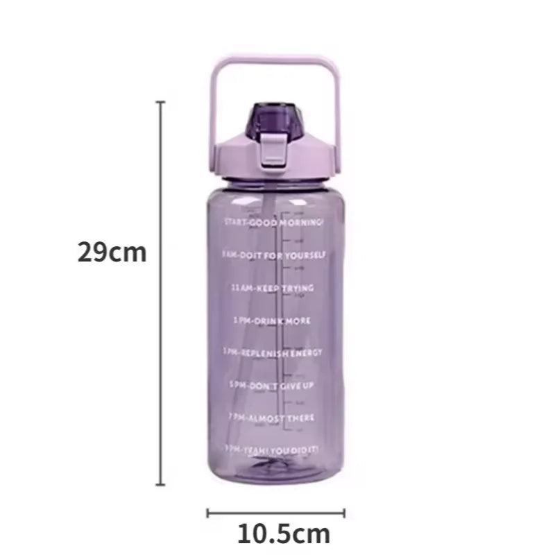 Garrafa de Água 2L — Grande Capacidade para Hidratação Total