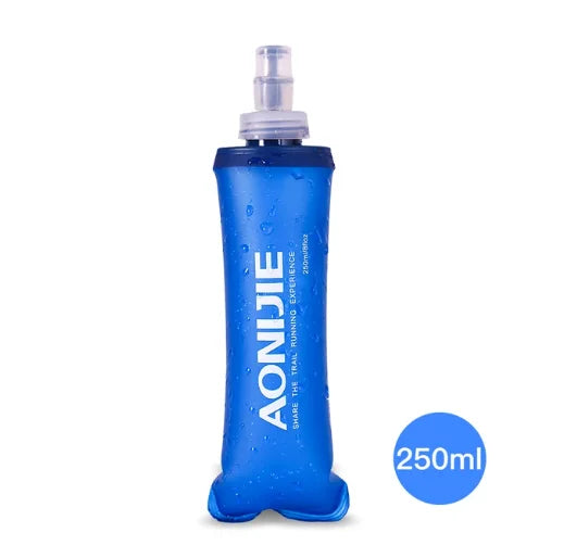 AONIJIE 250ML 600ML Foldable Silicone Soft Flask Water Bottle for Outdoor Sport Traveling Running Kettle Hydration Pack Bag Vest