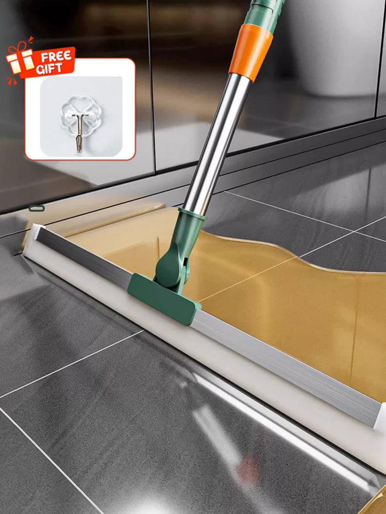 Rodo Mágico de Silicone Vassoura Rodo de Limpeza de Chão Banheiro Vaso Sanitário Rodinho Esfregão Limpa Vidros Lugares Altos Ferramentas de Limpeza Doméstica