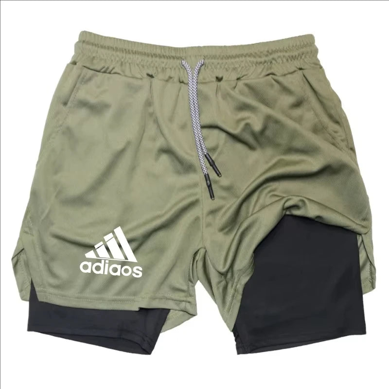 Men's compression shorts running training sports shorts summer gym...