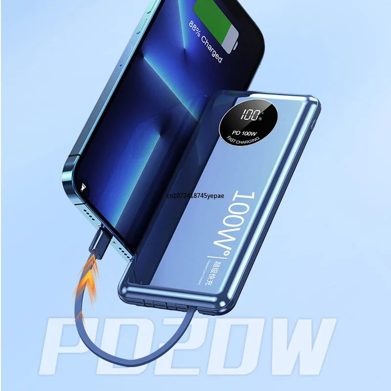 Power Bank 20000mAh 100W Super Fast Charging Portable