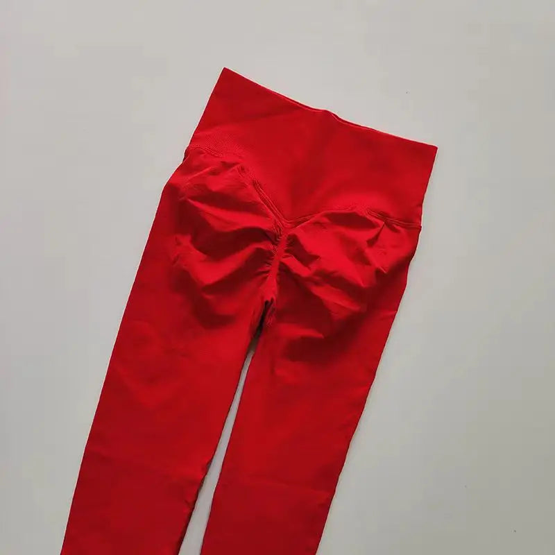 Legging Yoga Feminina Cintura Alta Sem Costura Push Up Legging Esportiva Fitness Corrida Levanta Bumbum Altamente Elástica Legging de Academia