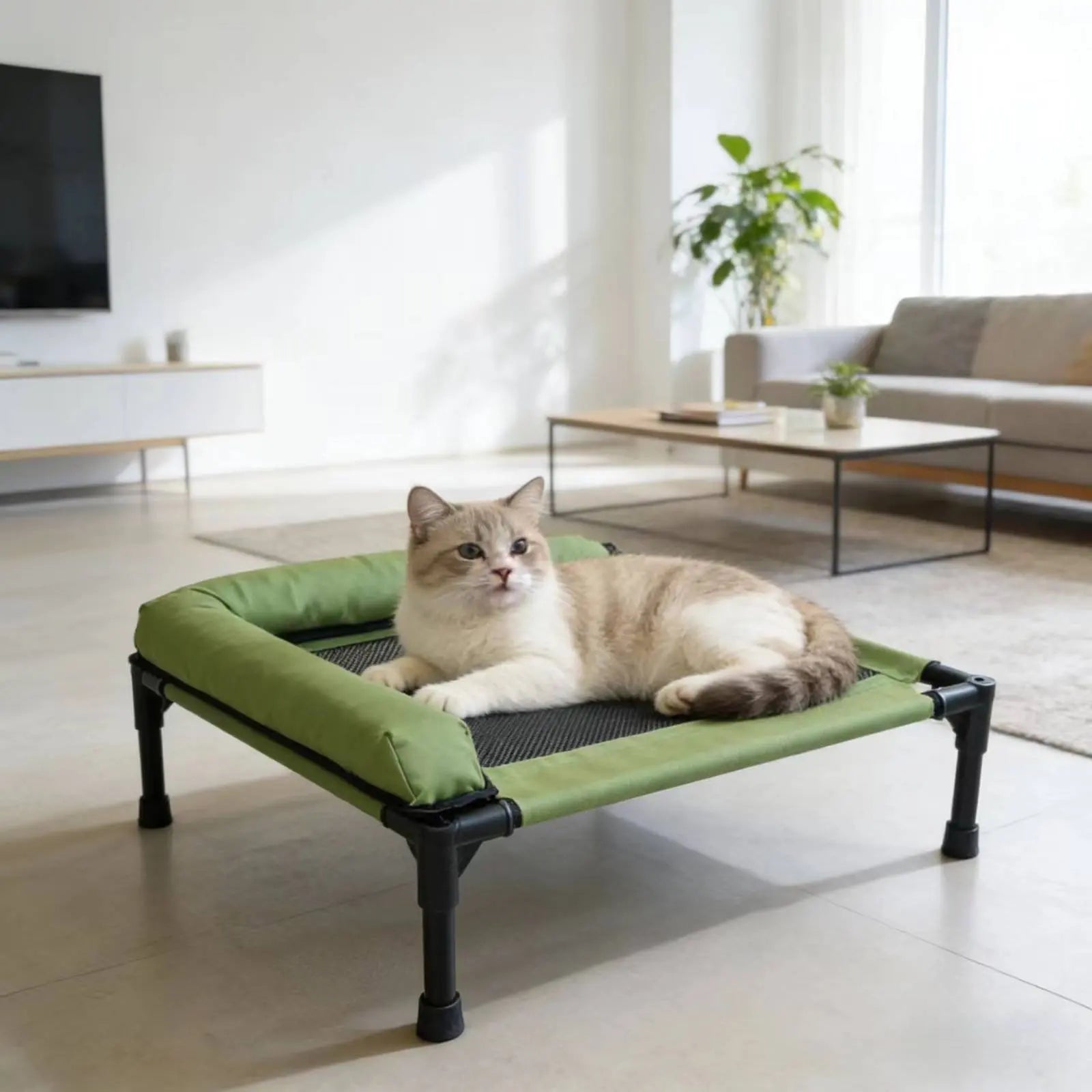 Raised Cooling Pet Cot Washable Elevated Dog Bed for Small Dogs