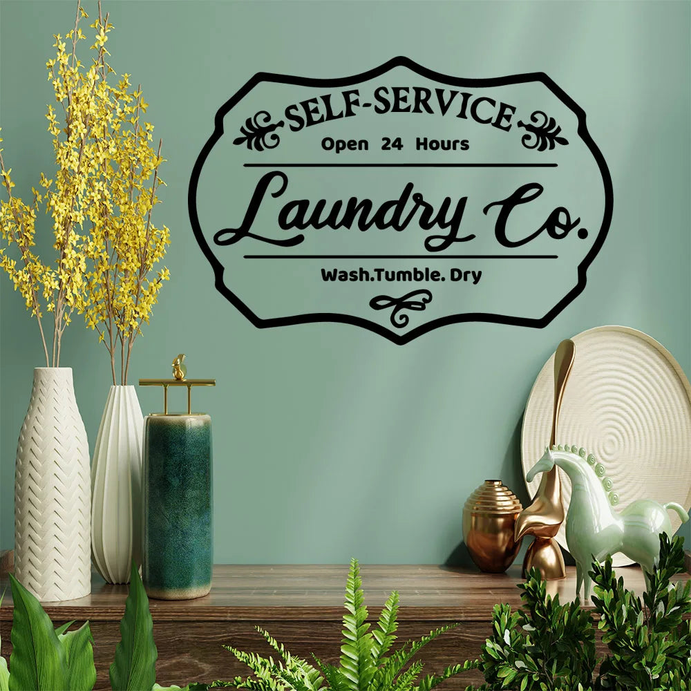 1 pc laundry room Sticker Waterproof Vinyl Wallpaper Home Decor For Kids Rooms Diy Home Decoration Diy Pvc Home
