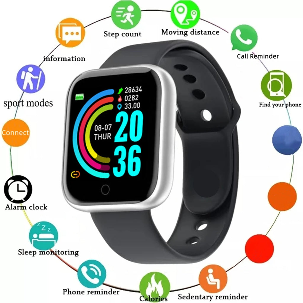 Smartwatch Y68 116Plus Fitness Tracker Android iOS