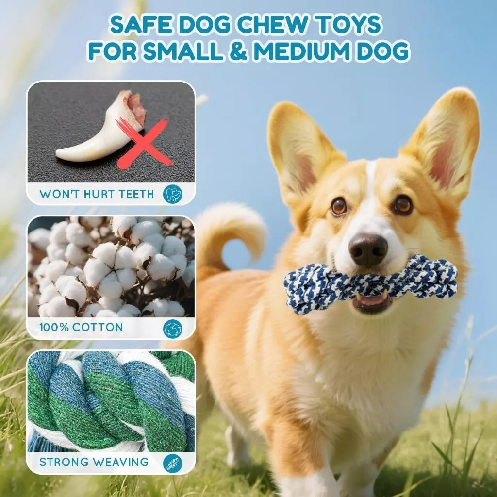 10 Toys Kit Puppy Anti-stress Pet Ranger Teeth Cub Teeth Cleaning Mouth