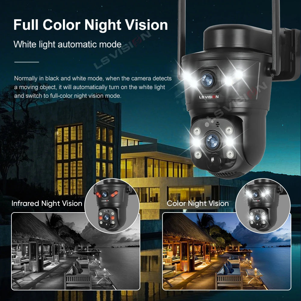 LS VISION 4G - /WIFI Outdoor - Solar Camera 8MP