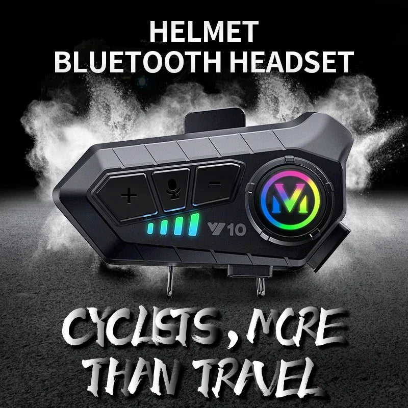 Motorcycle Helmet Headset IPX6 Waterproof Noice Reduction Earphone Super Long Standby Wireless Hands Free Headphone