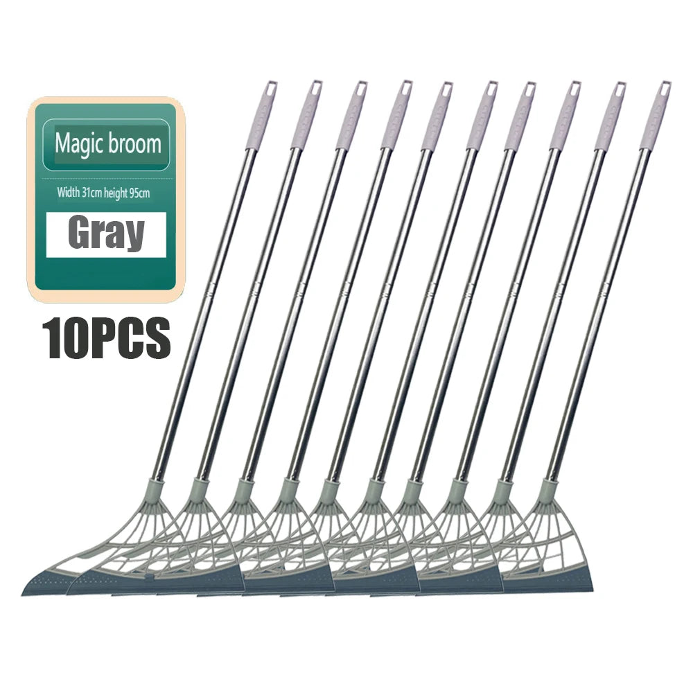 1/5/10PCS Magic Broom Window Washing Wiper Silicone Broom Floor Cleaning Squeegee Magic Sweeper Cleaning Home Silicone Mop