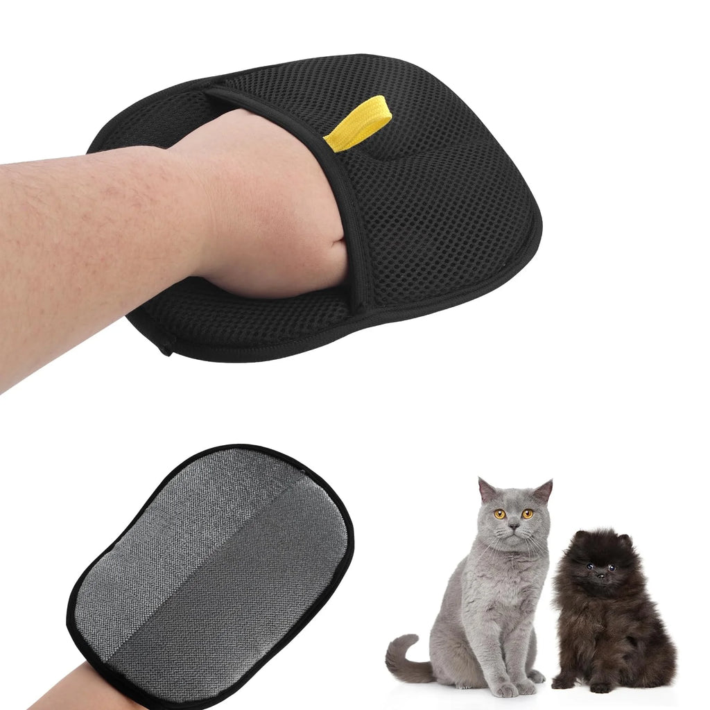 Ferramenta Reutilizável de Remoção de Pelos de Animais Luvas Removedoras de Estática, Luvas de Higiene Dupla Face para Animais de Estimação, Remove Pelos de Animais de Estimação de Tapetes
