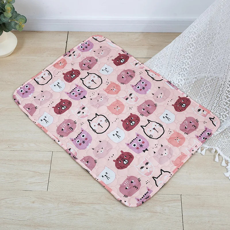 Washable Pet Pee Pad Pet Diaper Mat Reusable Mats For Dogs Dog Bed Urine Washable Dog Training Pad Four Seasons Pet Mat Cover