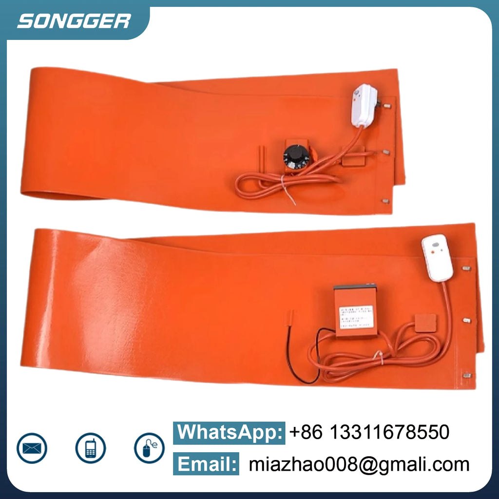 Cinto de Aquecimento de Silicone para Cilindro de Gás 15kg 50kg, Aquecedor de Tambor Tanque Envolvente para Botijão de Aço GLP Propano Ajustável