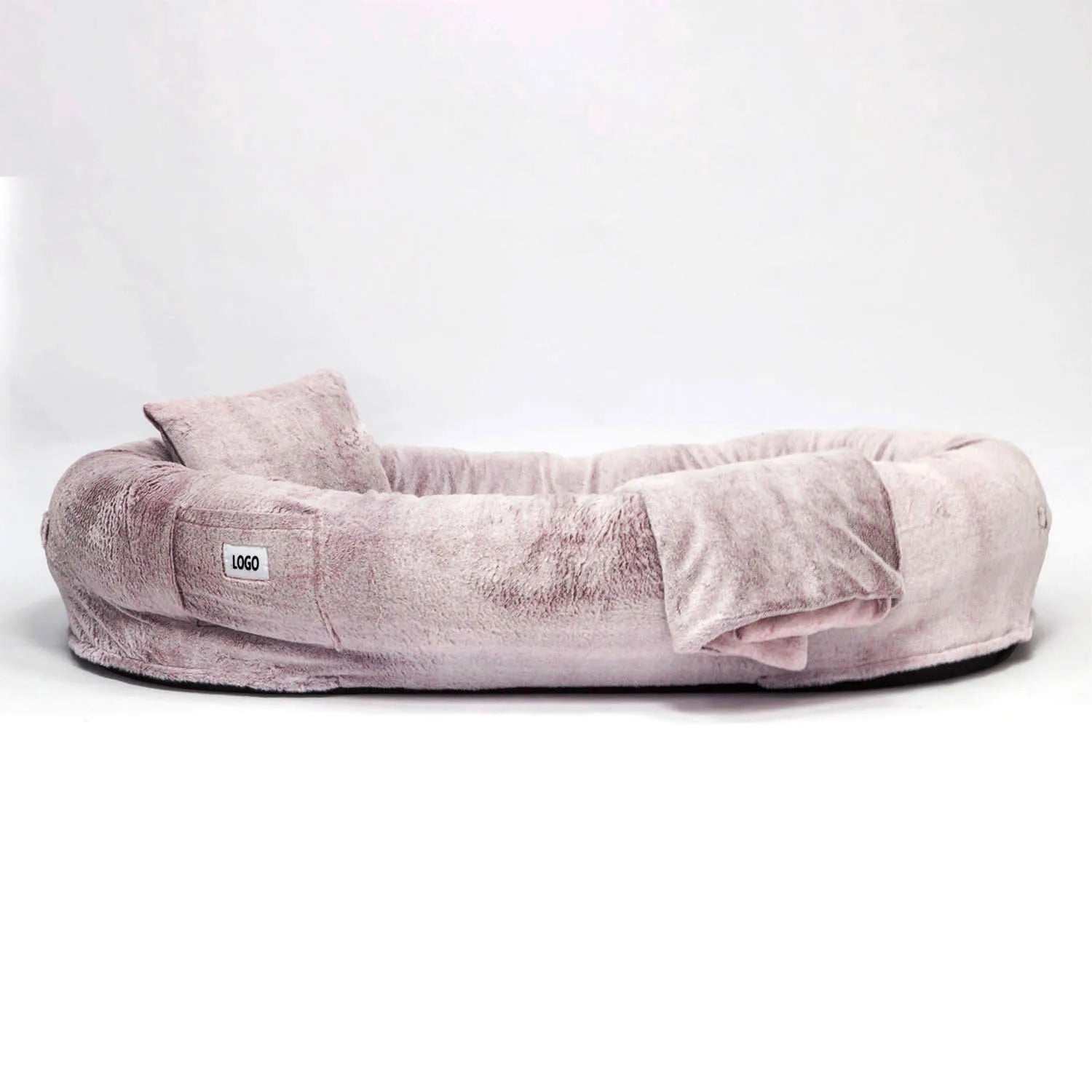Yangyangpet ultra Large Giant Fluffy Memory Foam Human Size Dog Bed for Human with Dog Bed
