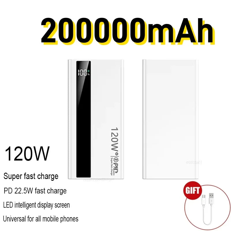 Power Bank 500000mAh 120W Fast Charging Large Capacity Long Endurance