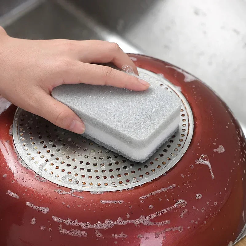 30/1pcs Double-sided Cleaning Sponges Wipe Scrubbing Pan Pot Dishwashing Scouring Pad Household Tools Kitchen Tableware Brush