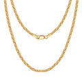 Rinntin Colar Feminino de Prata Esterlina 925 Vintage 2.5mm Corrente Bizantina Plana Joia Elegante de Luxo Presente SC79