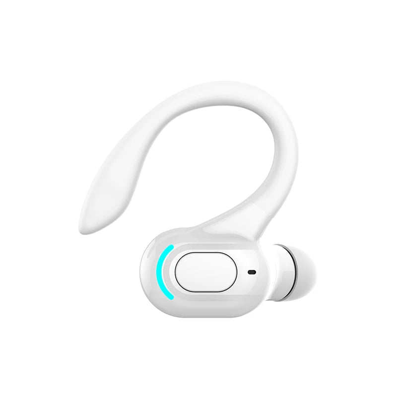Fone de ouvido Bluetooth 5.2 à prova d'água, fones de ouvido sem fio com microfone, mini ganchos de orelha, fones de ouvido estéreo HiFi para celular
