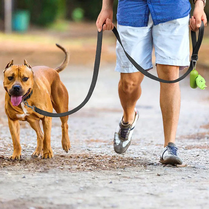 Coleira para Cães e Gatos, Arnês, Guia, Cinta Reflexiva Noturna para Cães, Corda de Reboque para Animais de Estimação 1,2/1,5/1,8m, Corda de Proteção, Trela para Caminhada e Treinamento de Animais de Estimação