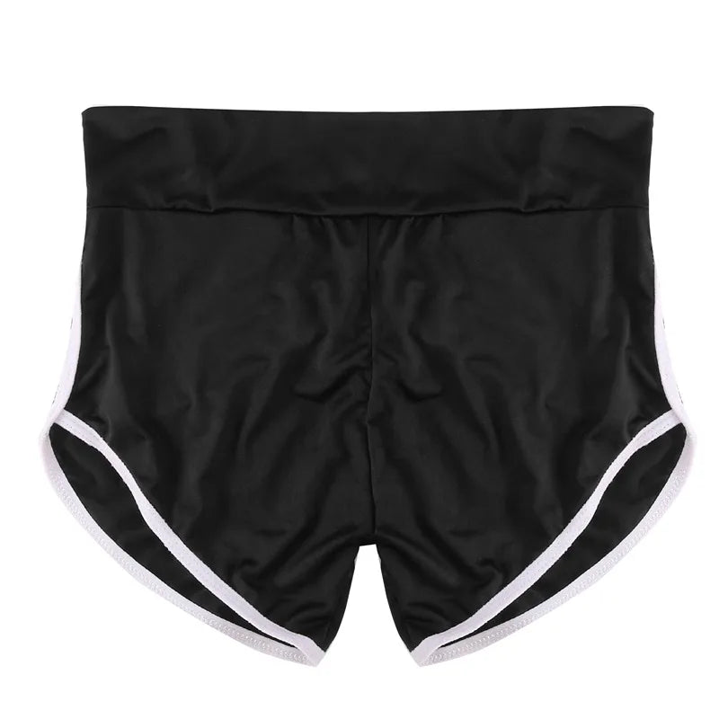 Shorts femininos de verão para esportes, fitness, academia, shorts skinny justos, shorts casuais de ioga, shorts de cintura baixa elásticos, roupa de ginástica
