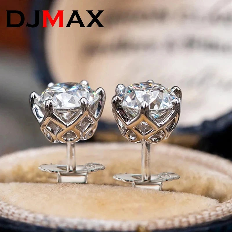 Brincos Moissanite Diamante 0.5-2ct Premium Feminino Original Prata Esterlina 925 Fecho de Rosca Brinco Moissanite Feminino 2026