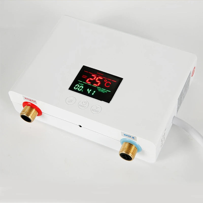 Aquecedor de Água Instantâneo 110V/220V 3000W/5500W Aquecedores Elétricos de Parede para Chuveiro de Água Quente de Banheiro e Aquecimento de Cozinha Doméstica